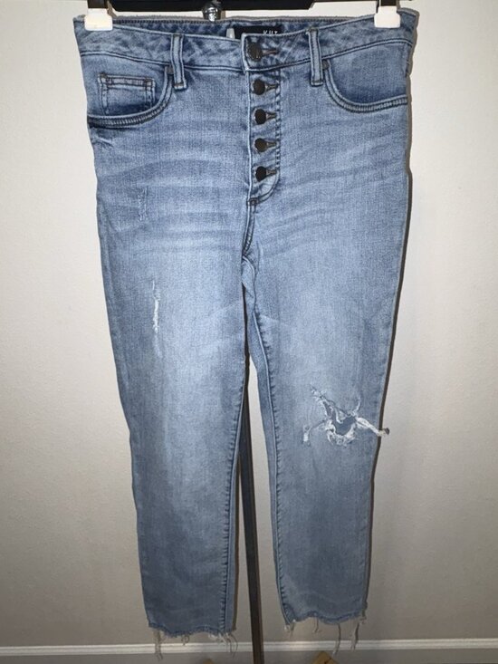 Kut from the Kloth Denim - Kut from the Kloth Women's Straight Ankle Jeans Size 6 Button Fly
